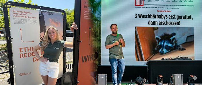 Wolfgang Gottbrath, PR-Experte und Gründer von JAGDKOMMUNIKATION - DAS LEHRREVIER und Lucy Frauns, Jagd-Social-Media-Profi